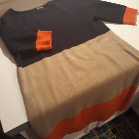 Never worn mod color block New Directions dress - Picture 2 of 4